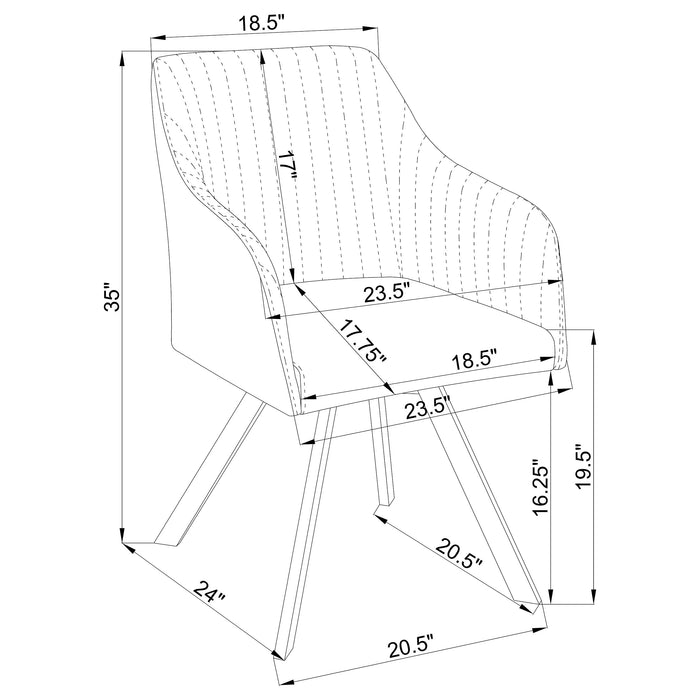 Arika Arm Chairs - National Warehouse Furniture (Buffalo, NY)