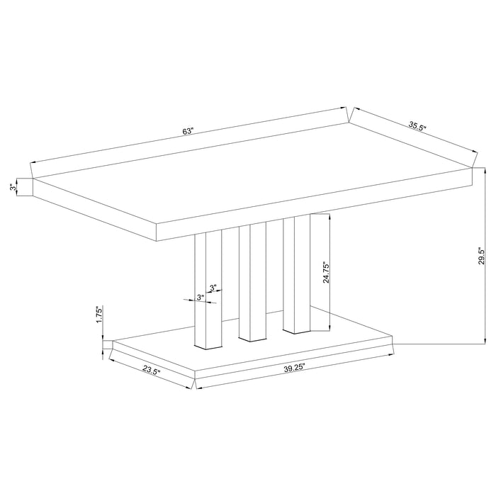 Brooklyn 5 Pc Dining Sets - National Warehouse Furniture (Buffalo, NY)