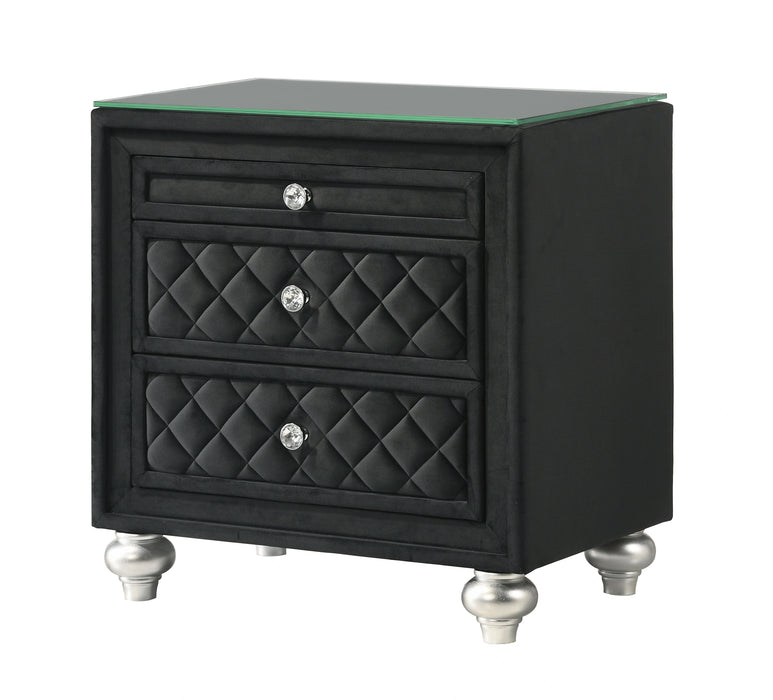 Cameo Night Stand - Black