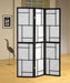Damis 3-panel Folding Floor Screen Black and White - National Warehouse Furniture (Buffalo, NY)