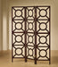 Vulcan 3-panel Geometric Folding Screen Tan and Cappuccino - National Warehouse Furniture (Buffalo, NY)