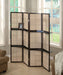 Iggy 4-panel Folding Screen with Removable Shelves Tan and Cappuccino - National Warehouse Furniture (Buffalo, NY)
