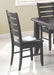 Dalila Ladder Back Side Chairs Cappuccino and Black (Set of 2) - National Warehouse Furniture (Buffalo, NY)