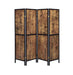 Deepika 4-panel Folding Screen Antique Nutmeg and Black - National Warehouse Furniture (Buffalo, NY)