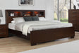 Jessica California King, E.king, & Queen Bed with Storage Headboard Cappuccino - National Warehouse Furniture (Buffalo, NY)