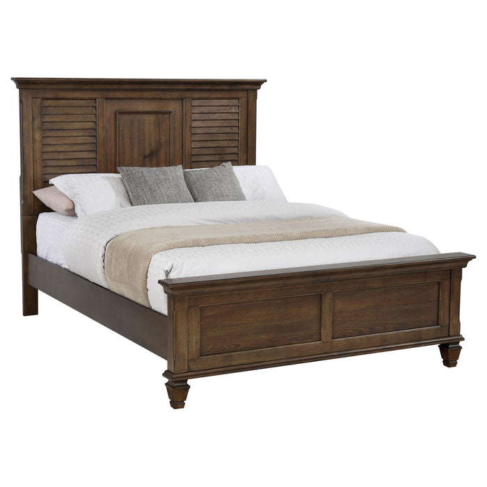 Franco Eastern King & Queen Panel Bed Antique White & Oak - National Warehouse Furniture (Buffalo, NY)