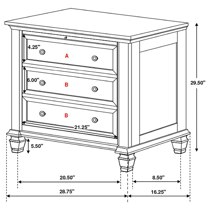 Sandy Beach 4 & 5 Piece Pc Bedroom Set Cal.King & E.King - National Warehouse Furniture (Buffalo, NY)