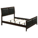 Carlton Full & Twin Upholstered Panel Bed Cappuccino and Black - National Warehouse Furniture (Buffalo, NY)