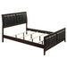 Carlton California King, E.King, & Queen Upholstered Bed Cappuccino and Black - National Warehouse Furniture (Buffalo, NY)