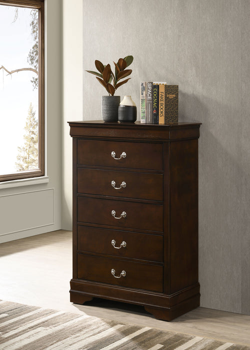 Louis Philippe Chest Brown - National Warehouse Furniture (Buffalo, NY)