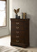 Louis Philippe Chest Brown - National Warehouse Furniture (Buffalo, NY)