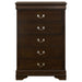 Louis Philippe Chest Brown - National Warehouse Furniture (Buffalo, NY)