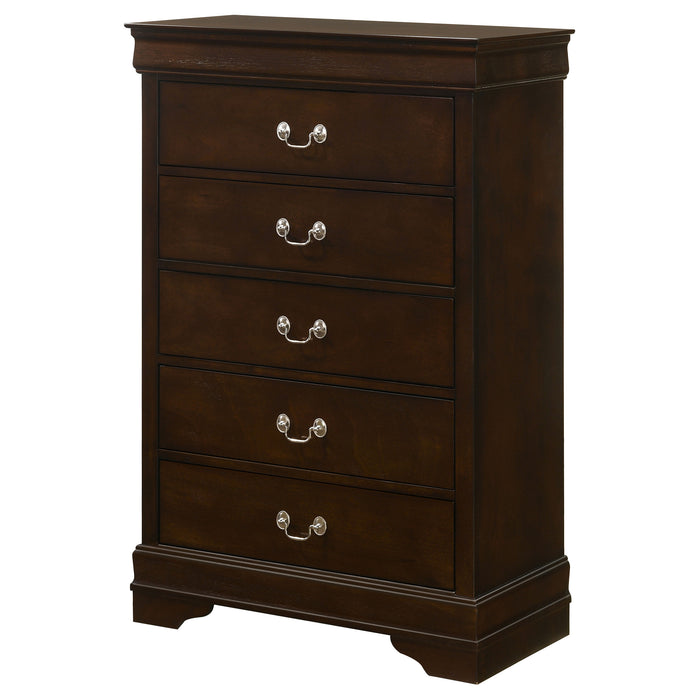 Louis Philippe Chest Brown - National Warehouse Furniture (Buffalo, NY)
