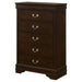 Louis Philippe Chest Brown - National Warehouse Furniture (Buffalo, NY)