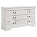 Louis Philippe 6-drawer Dresser White - National Warehouse Furniture (Buffalo, NY)