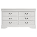 Louis Philippe 6-drawer Dresser White - National Warehouse Furniture (Buffalo, NY)