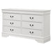 Louis Philippe 6-drawer Dresser White - National Warehouse Furniture (Buffalo, NY)