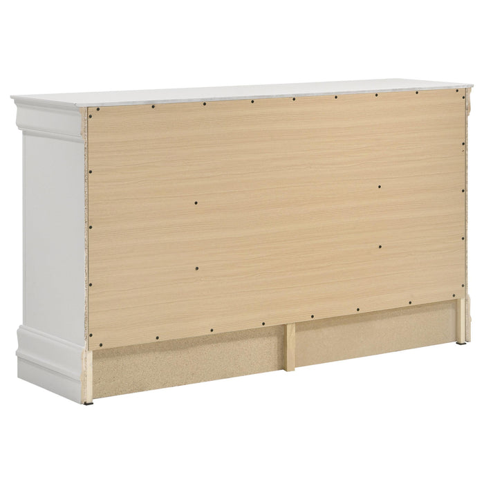 Louis Philippe 6-drawer Dresser White - National Warehouse Furniture (Buffalo, NY)