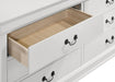 Louis Philippe 6-drawer Dresser White - National Warehouse Furniture (Buffalo, NY)