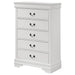 Louis Philippe 5-drawer Bedroom Chest White - National Warehouse Furniture (Buffalo, NY)