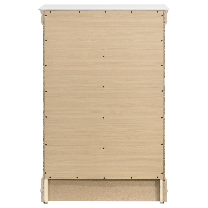 Louis Philippe 5-drawer Bedroom Chest White - National Warehouse Furniture (Buffalo, NY)
