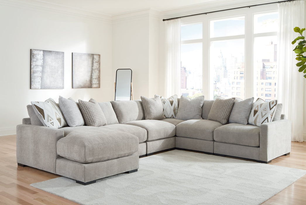 Aslan Court Sectional with Chaise - National Warehouse Furniture (Buffalo, NY)