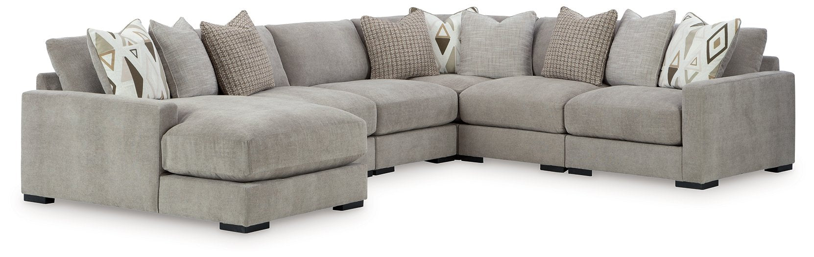 Aslan Court Sectional with Chaise - National Warehouse Furniture (Buffalo, NY)