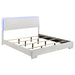 Felicity Eastern King, Queen, & Cal.King Panel Bed with LED Lighting Glossy White - National Warehouse Furniture (Buffalo, NY)