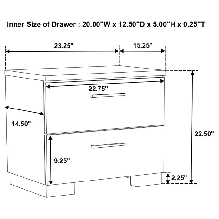 Felicity Bedroom Set White - National Warehouse Furniture (Buffalo, NY)