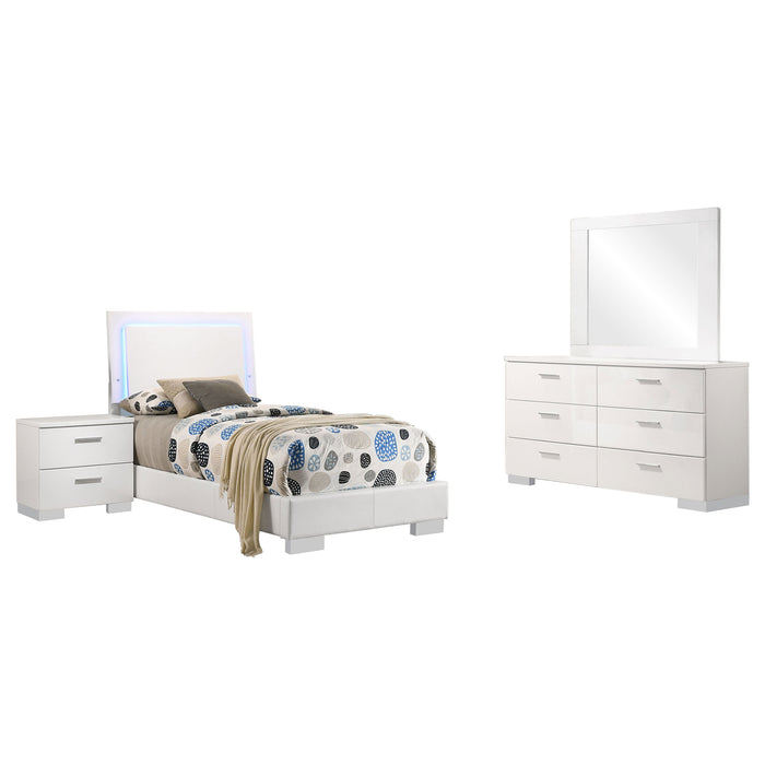 Felicity Bedroom Set White - National Warehouse Furniture (Buffalo, NY)