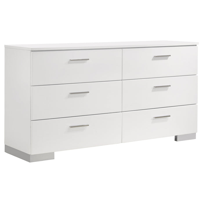 Felicity Bedroom Set White - National Warehouse Furniture (Buffalo, NY)