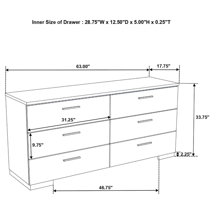 Felicity Bedroom Set White - National Warehouse Furniture (Buffalo, NY)