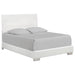 Felicity Eastern King, Queen, & Cal.King Panel Bed Glossy White - National Warehouse Furniture (Buffalo, NY)