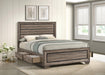 Kauffman California King, Eastren King & Queen Storage Bed Washed Taupe - National Warehouse Furniture (Buffalo, NY)