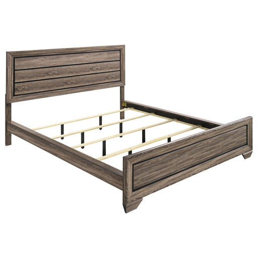 Kauffman California King, E.king, & Queen Panel Bed Washed Taupe - National Warehouse Furniture (Buffalo, NY)