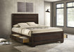 Kauffman California King, Eastren king, & Queen Storage Bed Dark Cocoa - National Warehouse Furniture (Buffalo, NY)