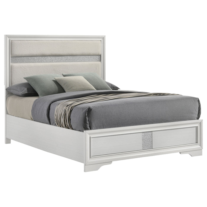 Miranda California King, E.King, Queen, Full, & Twin Bed Black & White - National Warehouse Furniture (Buffalo, NY)