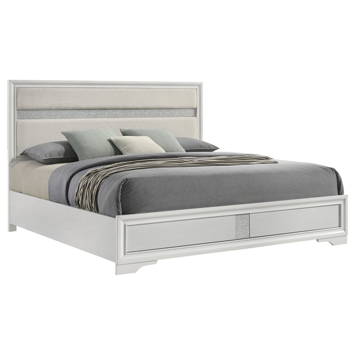 Miranda California King, E.King, Queen, Full, & Twin Bed Black & White - National Warehouse Furniture (Buffalo, NY)