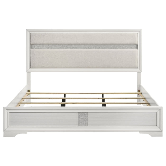 Miranda California King, E.King, Queen, Full, & Twin Bed Black & White - National Warehouse Furniture (Buffalo, NY)