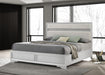 Miranda California King, E.King, Queen, Full, & Twin Bed Black & White - National Warehouse Furniture (Buffalo, NY)