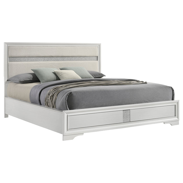 Miranda California King, E.King, Queen, Full, & Twin Bed Black & White - National Warehouse Furniture (Buffalo, NY)
