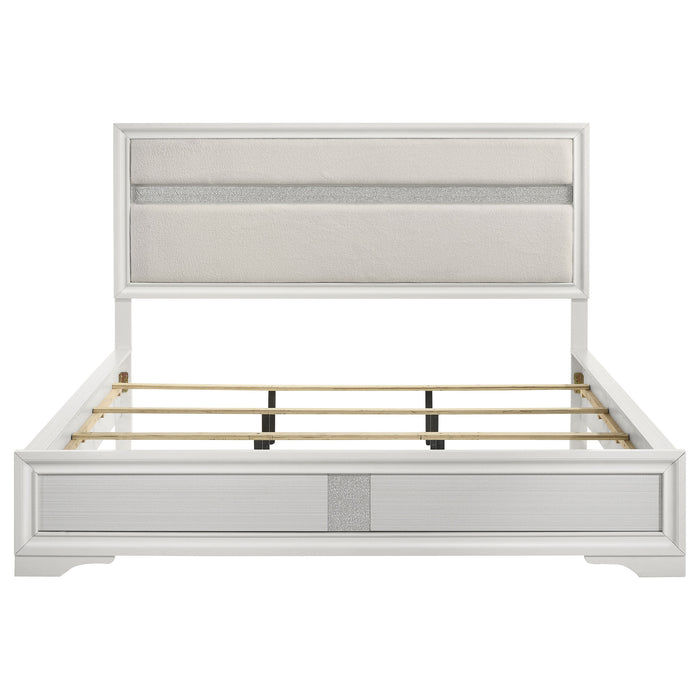 Miranda California King, E.King, Queen, Full, & Twin Bed Black & White - National Warehouse Furniture (Buffalo, NY)
