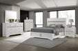 Miranda California King, E.King, Queen, Full, & Twin Bed Black & White - National Warehouse Furniture (Buffalo, NY)