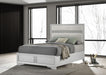 Miranda California King, E.King, Queen, Full, & Twin Bed Black & White - National Warehouse Furniture (Buffalo, NY)