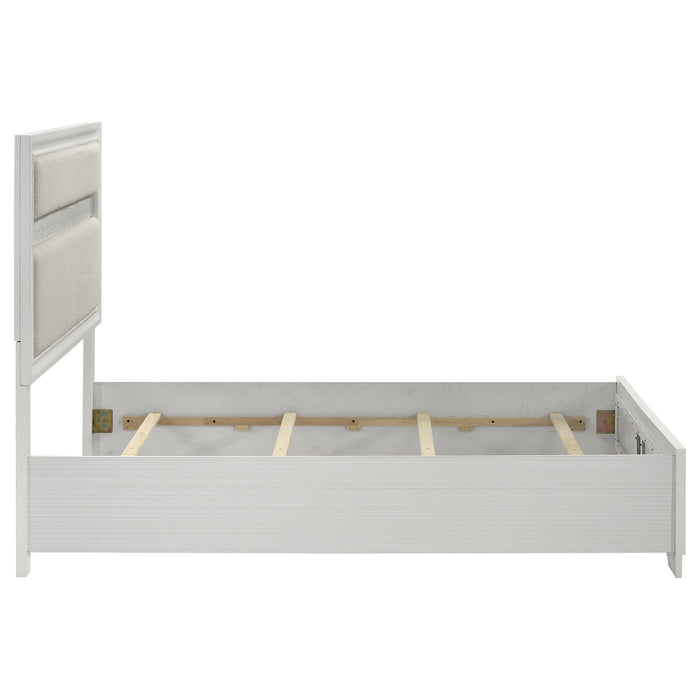 Miranda California King, E.King, Queen, Full, & Twin Bed Black & White - National Warehouse Furniture (Buffalo, NY)