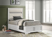Miranda California King, E.King, Queen, Full, & Twin Bed Black & White - National Warehouse Furniture (Buffalo, NY)