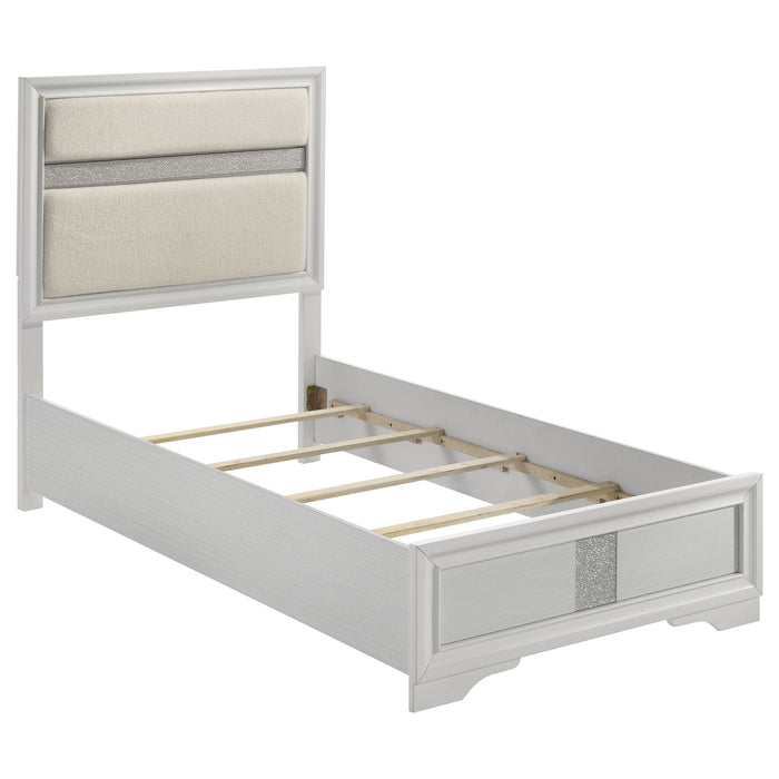 Miranda California King, E.King, Queen, Full, & Twin Bed Black & White - National Warehouse Furniture (Buffalo, NY)