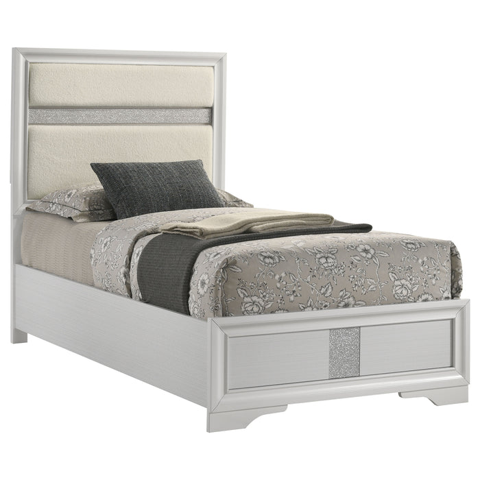 Miranda California King, E.King, Queen, Full, & Twin Bed Black & White - National Warehouse Furniture (Buffalo, NY)