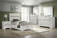 Miranda California King, E.King, Queen, Full, & Twin Bed Black & White - National Warehouse Furniture (Buffalo, NY)