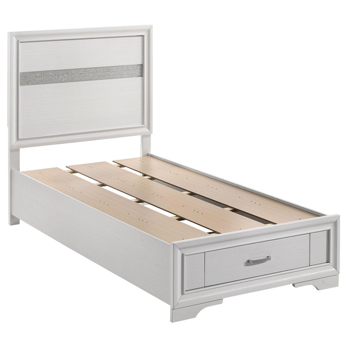 Miranda Full & Twin Storage Bed White - National Warehouse Furniture (Buffalo, NY)